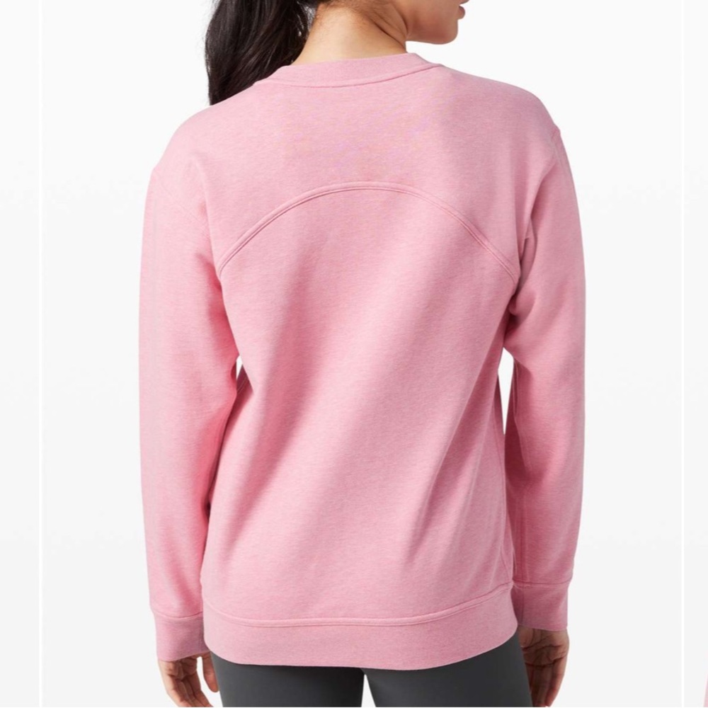 Lululemon All Yours terry crew pink sweater